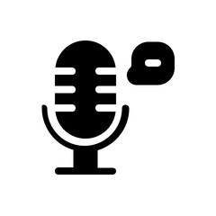 voice glyph icon