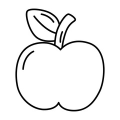 Apple line icon