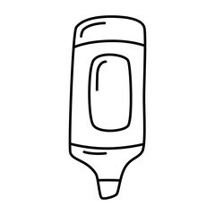 Marker pen thin line icon