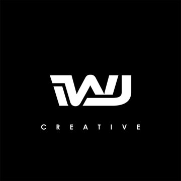 IWJ Letter Initial Logo Design Template Vector Illustration