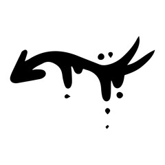 splatter art arrow
