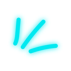 Obraz premium neon manga effect 