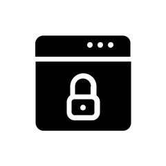 padlock glyph icon