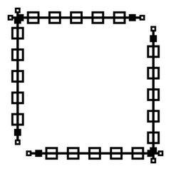 art geometric square frame
