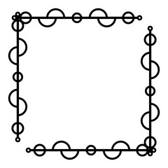 art geometric square frame
