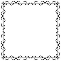 art geometric square frame

