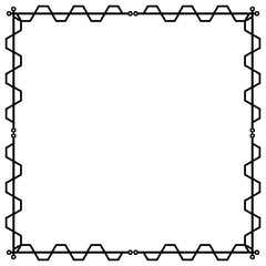 Obraz premium art geometric square frame 