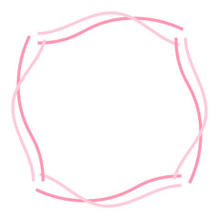 curve line square frame
