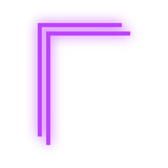 neon line border corner
