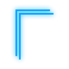 neon line border corner
