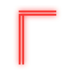 neon line border corner
