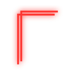 neon line border corner
