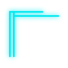 neon line border corner
