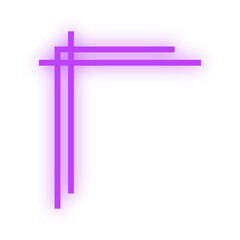neon line border corner
