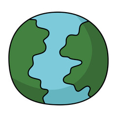 Earth flat icon