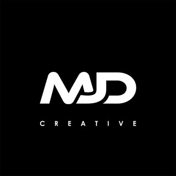 MJD Letter Initial Logo Design Template Vector Illustration