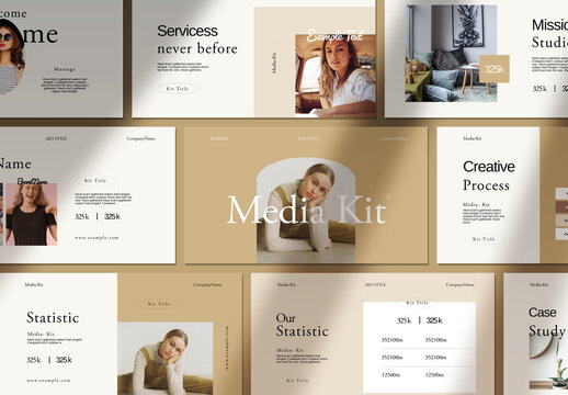 Media Kit Presentation Layout