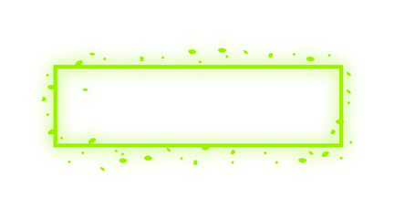 Obraz premium neon glitter rectangle frame 