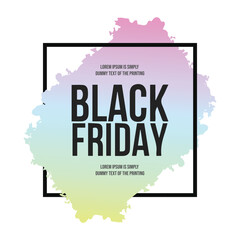 black friday brush stroke background. Suitable for social media post and web internet ads.