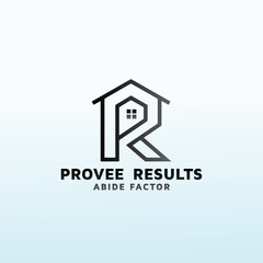 Fototapeta na wymiar Business and Consulting letter PR vector logo design