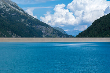 Water storage reservoir for a hydroelectric power plant in the Austrian Alps