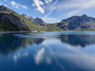lake in the mountains