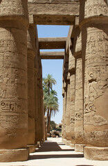 columns in the temple