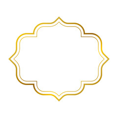 Gold frame beautiful simple golden design