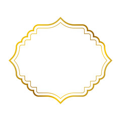 Gold frame beautiful simple golden design