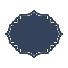 Vintage tags or labels empty blank frame in retro