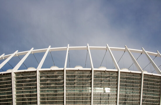 Olimpiyskiy stadium arena construction detail