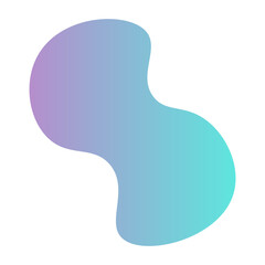 Abstract liquid shape modern gradient color style