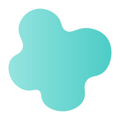 Abstract liquid shape modern gradient color style