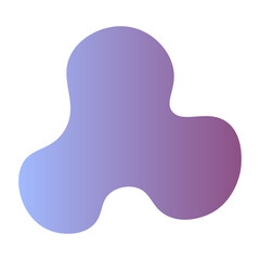 Abstract liquid shape modern gradient color style