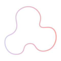 Abstract liquid shape modern gradient color style