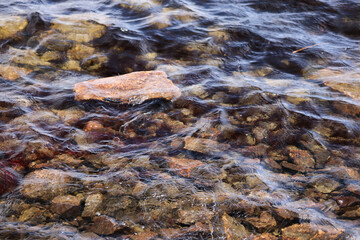 Stones under water for an abstraction