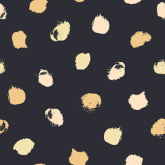 Vector Yellow cream coloured textured brush marks seamless pattern design. Perfect as invitation backgrounds, fashion, textiles, wallpaper, stationary and gift wrapping paper. 