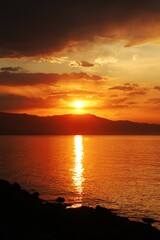 Obraz premium sunset over the sea