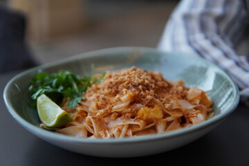 Fresh Pad Thai with Lime and coriander