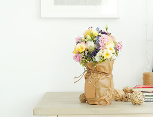 Bouquet on the table