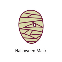 Halloween Mask vector filled outline Icon Design illustration. Halloween Symbol on White background EPS 10 File