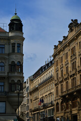 Fototapeta na wymiar architecture in the middle of Prague