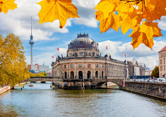Museum island in autumn, Berlin, Germany © Mistervlad