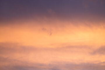 Bright colorful sky at sunset, sky for background