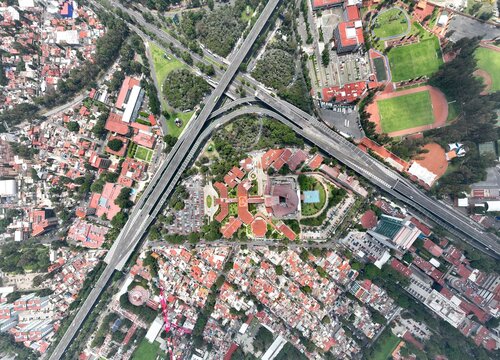 Aerial View of Road