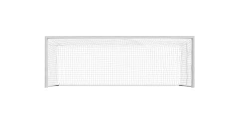 Isolated gate with net of soccer game