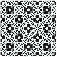 Design seamless monochrome geometric pattern. Abstract background. Vector art.Perfect for site backdrop, wrapping paper, wallpaper, textile and surface design. 