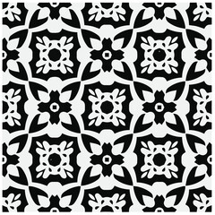 Design seamless monochrome geometric pattern. Abstract background. Vector art.Perfect for site backdrop, wrapping paper, wallpaper, textile and surface design. 