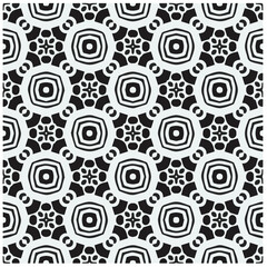 Design seamless monochrome geometric pattern. Abstract background. Vector art.Perfect for site backdrop, wrapping paper, wallpaper, textile and surface design. 