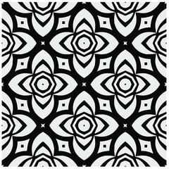 Design seamless monochrome geometric pattern. Abstract background. Vector art.Perfect for site backdrop, wrapping paper, wallpaper, textile and surface design. 